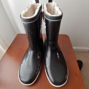Women's Black Tretorn Rainboots